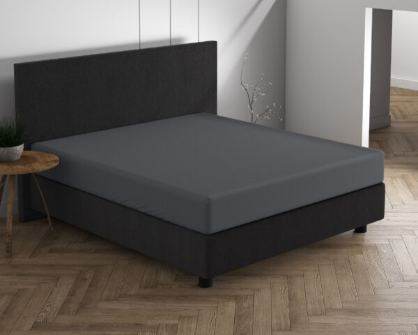 Dreamhouse Dubbel Jersey 220 gr. Hoeslaken Antraciet 190/200 x 220/230 cm - Afbeelding 3