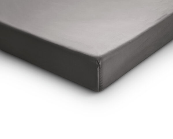 Primaviera Deluxe Satijnen Hoeslaken Grijs 200 x 220 cm - Afbeelding 4