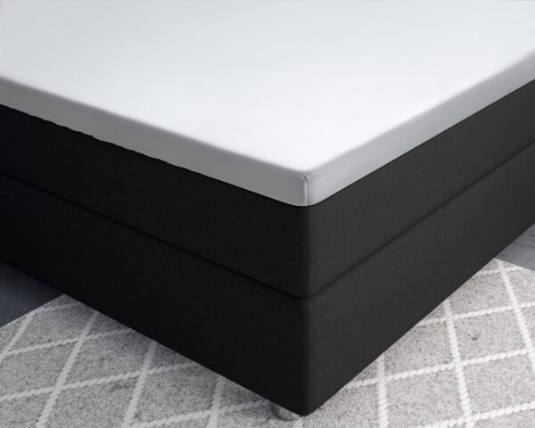 Primaviera Deluxe Topper Satijn Hoeslaken Wit 90 x 220 cm - Afbeelding 4