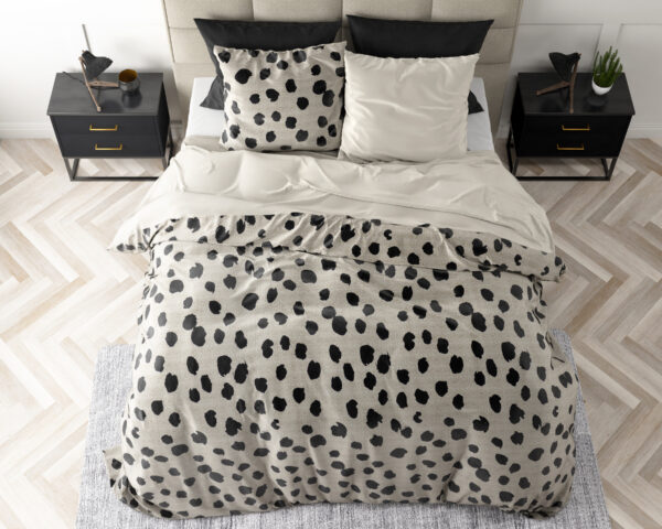Sleeptime Velvet Stip Wit 240 x 220 cm - Afbeelding 4