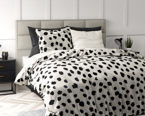 Sleeptime Velvet Stip Wit 240 x 220 cm - Afbeelding 5