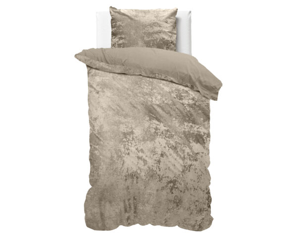 Crushed velvet Grijs/Taupe 140 x 200/220