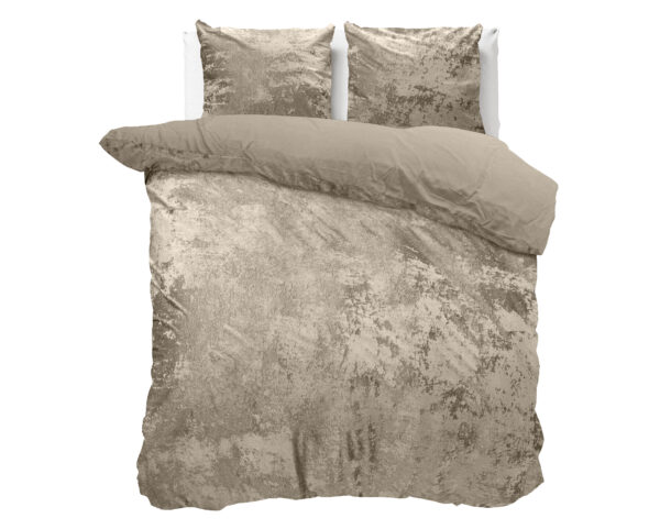 Crushed velvet Grijs/Taupe 240 x 200/220