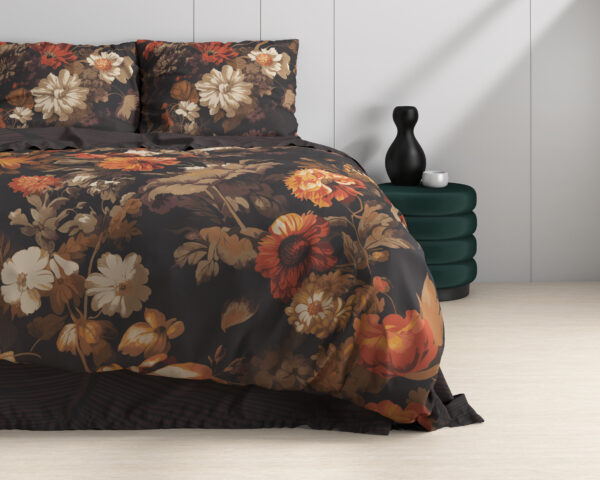 Dreamhouse Art flowers Bruin 240X200/220 + 2 x kussenslopen 60x70 cm - Afbeelding 4