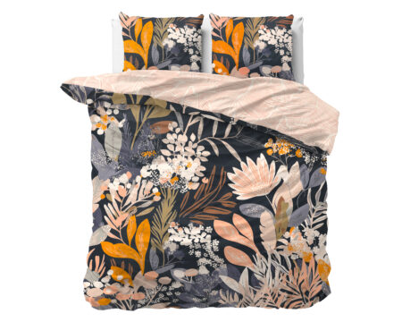 Mystical garden Zwart 140X200/220 + 1 x kussensloop 60x70