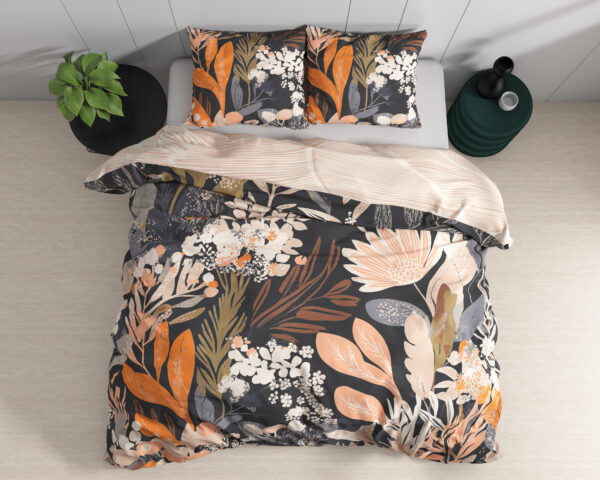 Mystical garden Zwart 140X200/220 + 1 x kussensloop 60x70