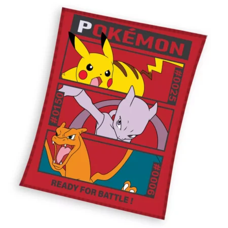 Pokemon fleece deken Pikachu, Mewto, Charizard  - 130 x 170 cm