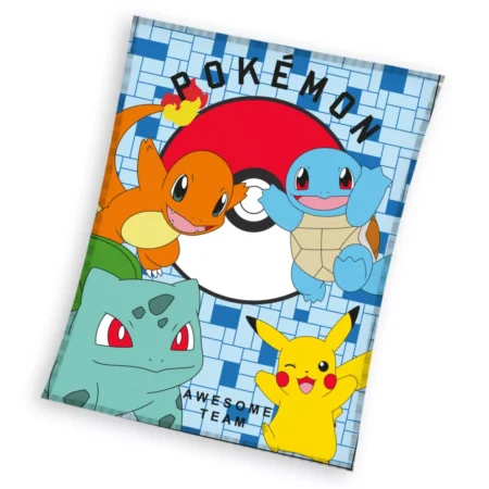 Pokemon fleece deken starters  - 130 x 160 cm