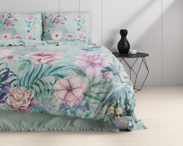 Dreamhouse Flore Blauw 200 x 200/220 + 2 x kussenslopen 60x70 cm - Afbeelding 3