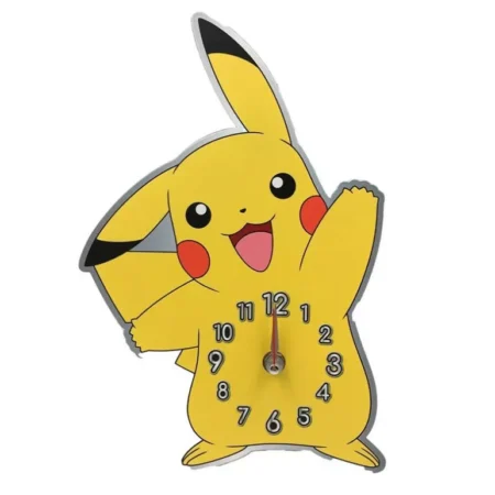 wandklok Pikachu 27 cm - geel