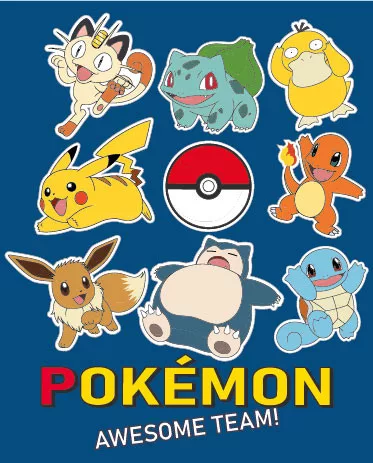 Pokemon fleece deken awesome blauw  - 130 x 160 cm