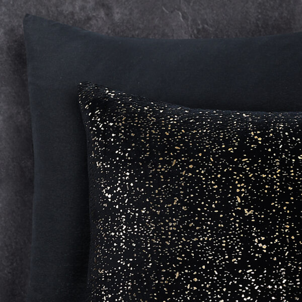 Sleeptime Glamour Flanel Sprankle Foil Zwart 140 x 200/220 cm - Afbeelding 4