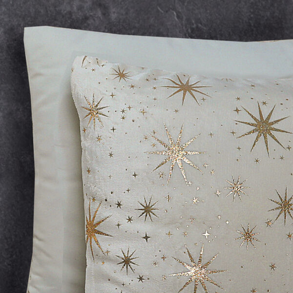 Sleeptime Glamour Flanel Stars Foil Creme 140 x 200/220 cm - Afbeelding 4