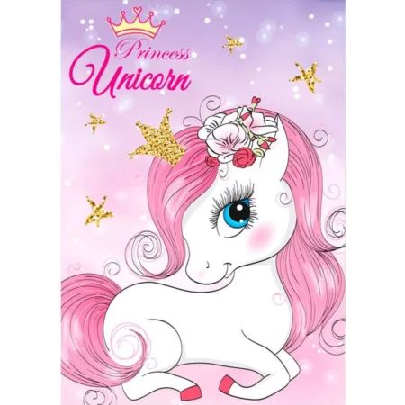 Unicorn fleece deke 100 x 140 cm