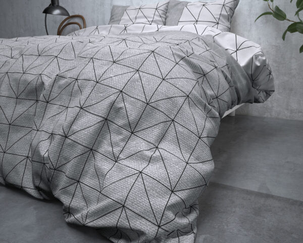 Sleeptime Flanel Gino Grijs 200 x 200/220 cm - Afbeelding 4