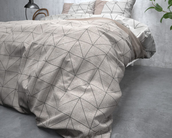 Sleeptime Flanel Gino Taupe 140 x 200/220 cm - Afbeelding 4