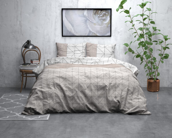 Sleeptime Flanel Gino Taupe 140 x 200/220 cm - Afbeelding 5
