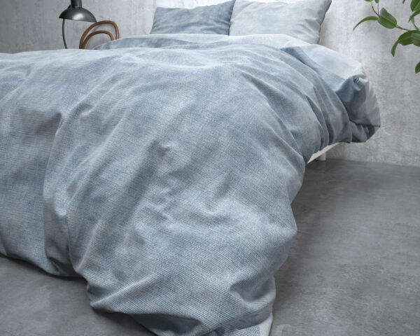 Sleeptime Flanel Washed Cotton Blauw 140 x 200/220 cm - Afbeelding 4
