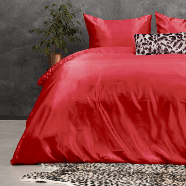 Sleeptime Beauty Skin Care Dekbedovertrek Rood 200 x 220 cm - Afbeelding 3