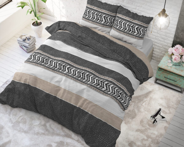Sleeptime Northern Stripe Grijs 140 x 200/220 cm - Afbeelding 5