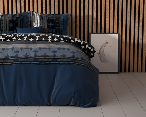 Sleeptime Scanda Navy 200 x 220 cm - Afbeelding 4