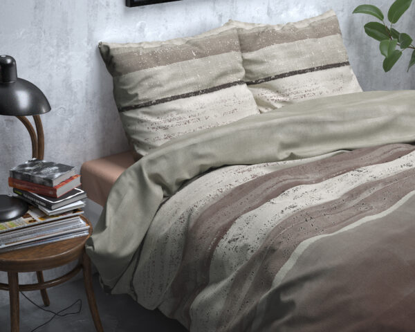 Sleeptime Flanel Marcus Taupe 200 x 200/220 cm - Afbeelding 3