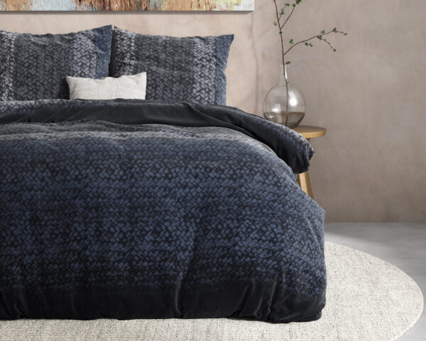 Dreamhouse Flanel Gradient Knits Blauw 200 x 220 cm - Afbeelding 3