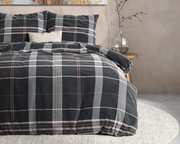 Dreamhouse DH Flanel Bruce Taupe 200 x 220 cm - Afbeelding 3