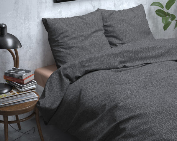Sleeptime Flanel Jason Antraciet 140 x 200/220 cm - Afbeelding 3