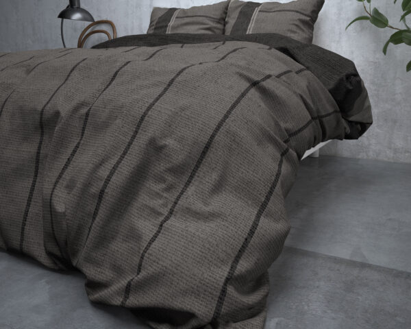Sleeptime FlanelKees Taupe 200 x 200/220 cm - Afbeelding 4