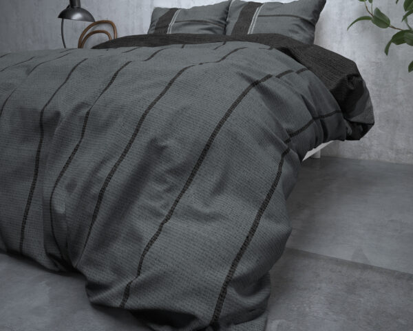 Sleeptime Flanel Kees Antraciet 240 x 200/220 cm - Afbeelding 4