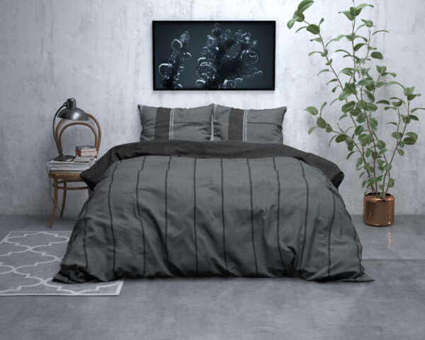 Sleeptime Flanel Kees Antraciet 240 x 200/220 cm - Afbeelding 5