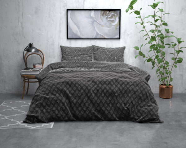 Sleeptime Flanel Cheng Antraciet 200 x 200/220 cm - Afbeelding 5