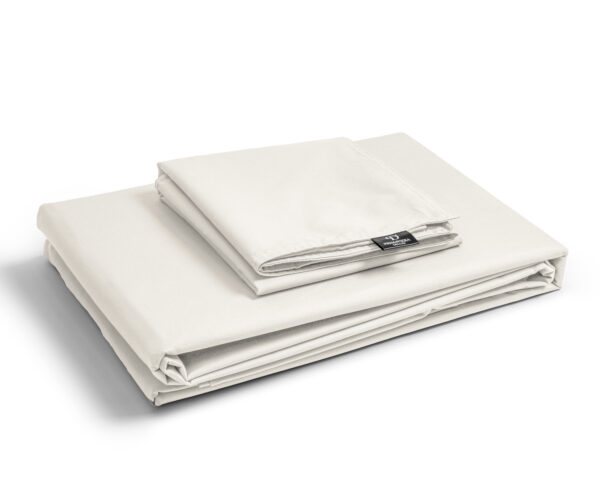 Primaviera Deluxe Egyptisch Katoen Uni Dekbedovertrek Creme 135 x 200 cm - Afbeelding 3