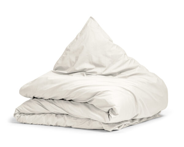 Primaviera Deluxe Egyptisch Katoen Uni Dekbedovertrek Creme 135 x 200 cm - Afbeelding 4