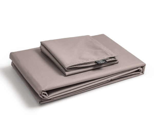 Primaviera Deluxe Egyptisch Katoen Uni Dekbedovertrek Taupe 140 x 200/260 cm - Afbeelding 3