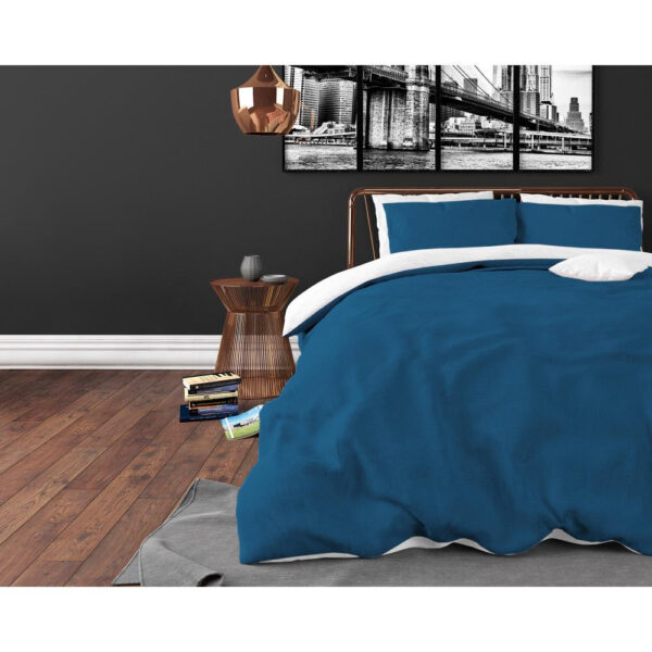 Zensation Twin Face Navy/Wit 200 x 220 cm - Afbeelding 3