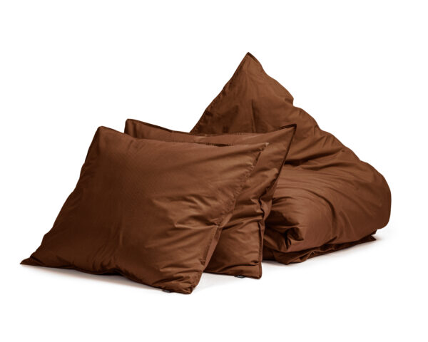 Primaviera Deluxe Egyptisch Katoen Uni Dekbedovertrek Bruin 240 x 200/260 cm - Afbeelding 5