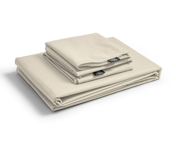 Primaviera Deluxe Egyptisch Katoen Uni Dekbedovertrek Zand 240 x 200/260 cm - Afbeelding 3