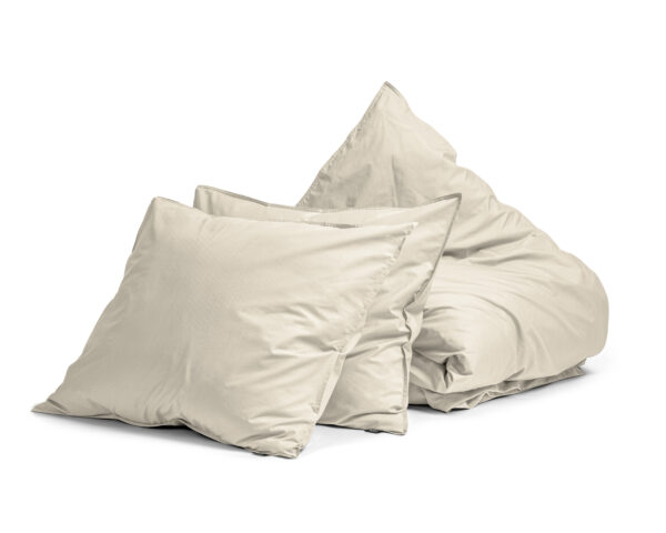 Primaviera Deluxe Egyptisch Katoen Uni Dekbedovertrek Zand 240 x 200/260 cm - Afbeelding 5