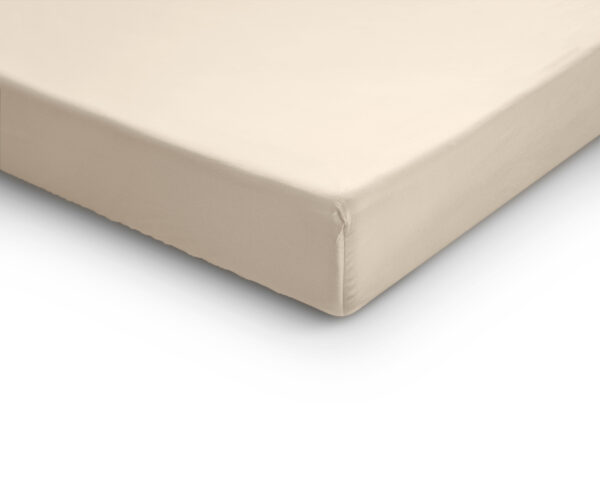 Primaviera Deluxe Splittopper Satijn Hoeslaken Zand 180 x 220 cm - Afbeelding 4
