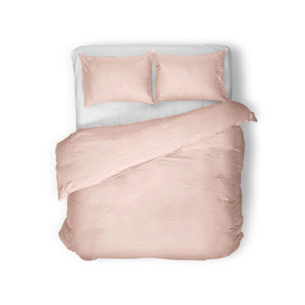 Primaviera Deluxe Egyptisch Katoen Uni Dekbedovertrek Roze 135 x 200 cm - Afbeelding 3