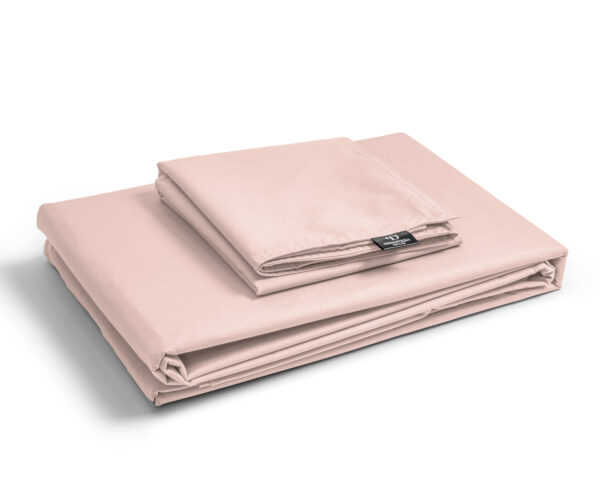 Egyptisch Katoen Uni Dekbedovertrek Roze 135 x 200