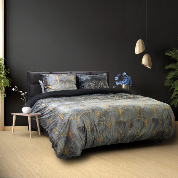 Signature Velvet Katoen Mente Grijs 140 x 220
