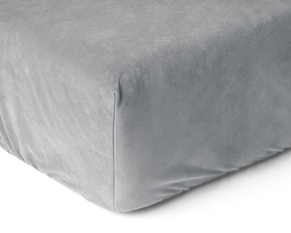 Sleeptime Velvet Hoeslaken Grijs 140 x 200 cm - Afbeelding 4