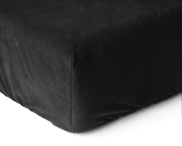 Sleeptime Velvet Hoeslaken Zwart 160 x 200 cm - Afbeelding 4
