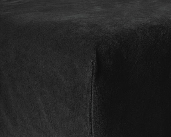 Sleeptime Velvet Hoeslaken Zwart 160 x 200 cm - Afbeelding 5