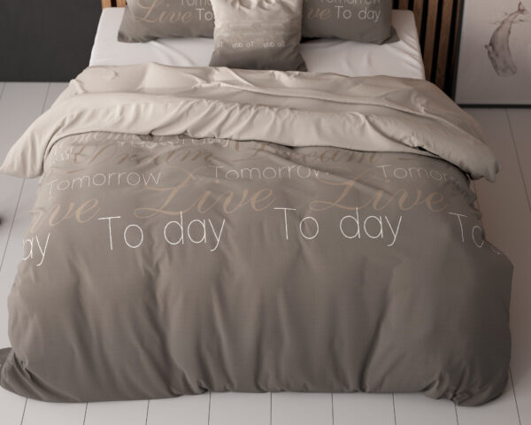 Sleeptime Live Today Taupe 240 x 220 cm - Afbeelding 5