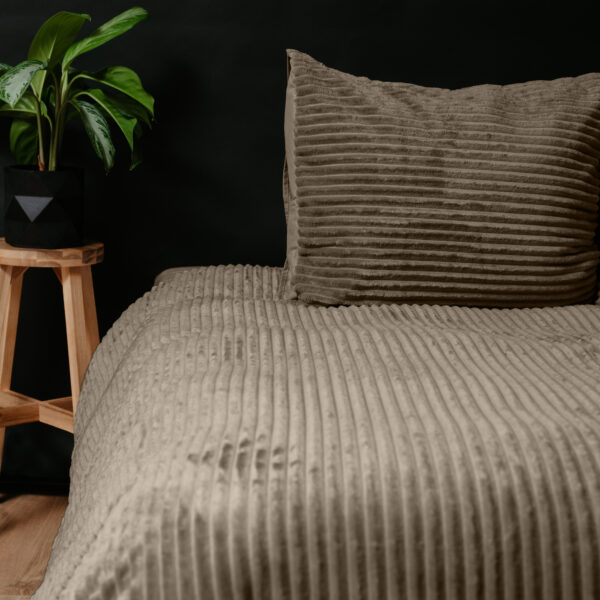 Sleeptime Rib Teddy Taupe 240 x 200/220 cm - Afbeelding 5