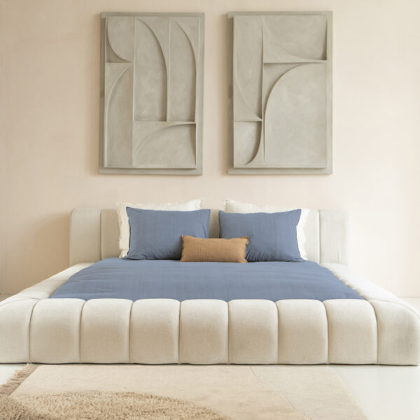 Denim Stone Washed Blauw 140 x 220